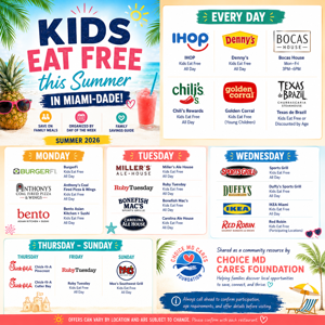 Kids Eat Free This Summer in Miami-Dade